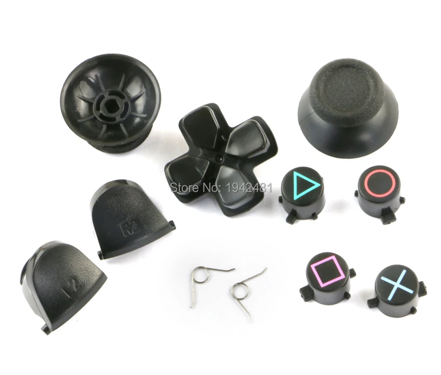 Juego completo de piezas de repuesto para controlador de PS4, botones JDM JDS 001 011, 30 juegos, negro, JDS001 - imagen 3