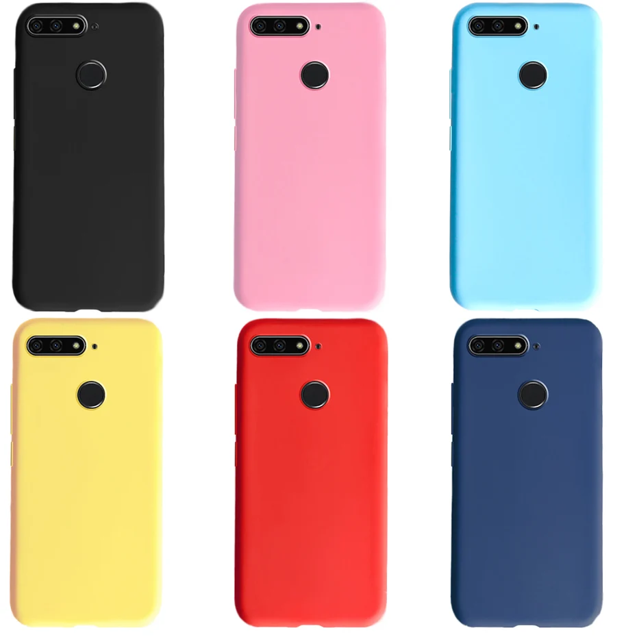 Funda de silicona para Honor 7C, carcasa trasera de Color caramelo 5,7 para Huawei Honor 7C, 7 C, AUM-L41, Rusia, Honor 7C