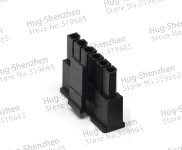 5557 50 Uds. Molex 3,0mm 1*6p 6Pin 43645-0600 carcasa de conector de alimentación macho 3,0mm carcasa de plástico - imagen 2