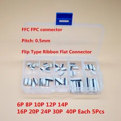 Conector FFC FPC 0,5mm Flexible 6-40 Pines Cubierta