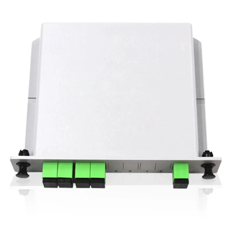 Divisor de fibra 1x4 LGX box GEPON FTTH SM SC/APC acoplador óptico PLC 1*4 divisor de Cassette GPON ELINK longitud de onda Plana 10 Uds - imagen 3