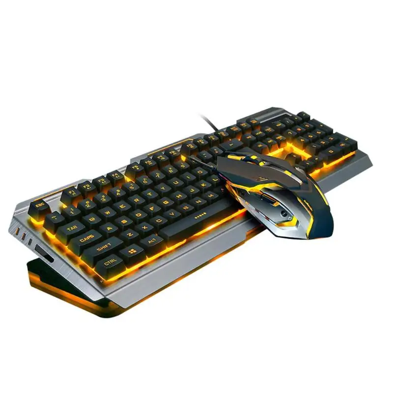 ALLOYSEED cable USB juego de Teclado Gamer ratón Profesional Set Led de juego del ratón del teclado de cable de 4000DPI jugador teclado conjunto gamers teclado mause inalambrico - imagen 2