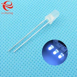 LED F3 DIP 3mm Blanco - Kit DIY Enchufable, Diodo Emisor de Luz
