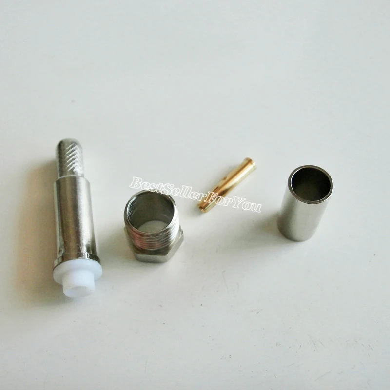 Conector hembra 10pce FME, engarce RG58, RG142, LMR195, RG400, cable recto - imagen 5