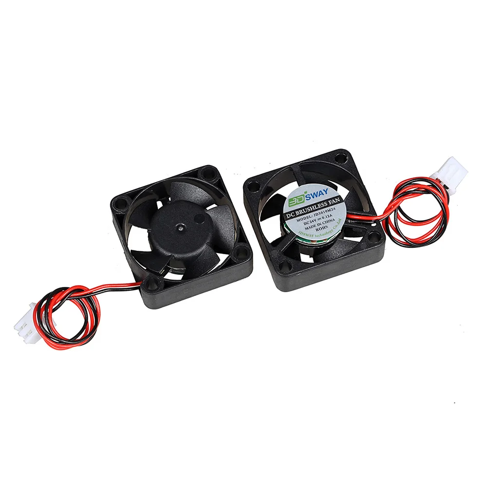 Piezas de impresora 3D XCR3D, ventilador de refrigeración, Turbo hidráulico, Ultra silencioso, rodamiento de bolas, 30x30/40x40x10mm, 12V/24V DC XH2.54 Wire 1 - imagen 4