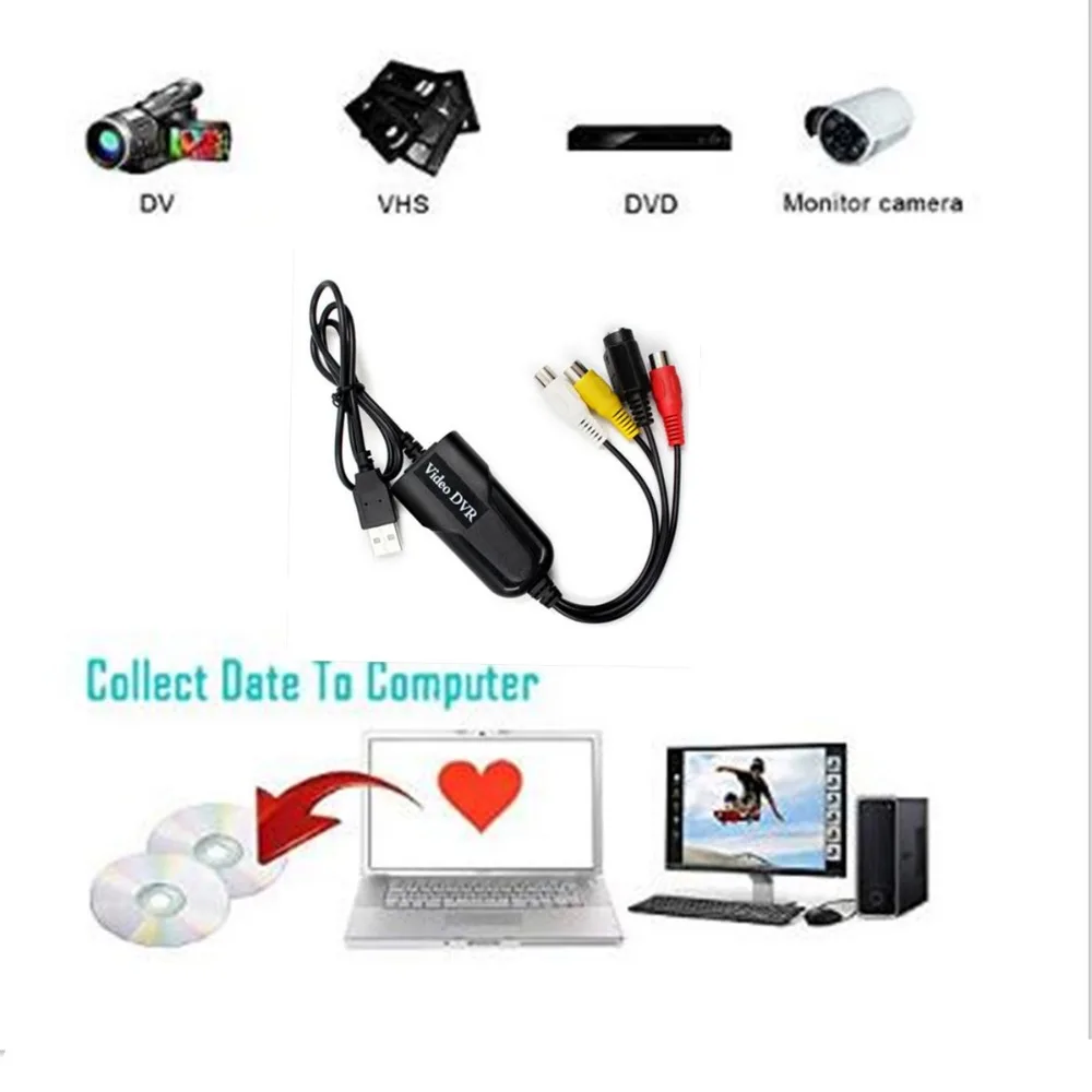 Tarjeta de Captura USB 2.0 – Convertir VHS a DVD para Windows 7/8/10 - imagen 3