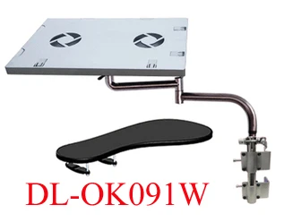 Soporte de bandeja para teclado OK110, mesa lateral para ordenador portátil, soporte para portátil, escritorio de oficina multifunción, borde, silla, pierna, brazo, sujeción, ratón XL - imagen 5