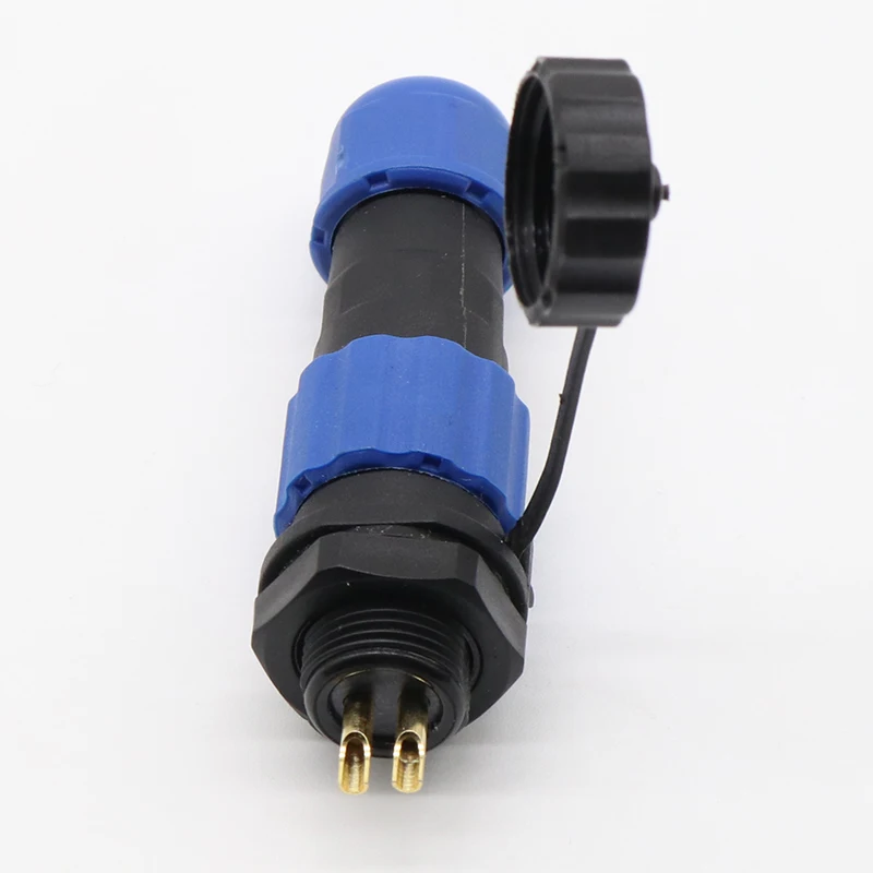 Conector impermeable de 2 pines SD13 de 13mm, conectores de cable de alimentación, conectores de cable, conectores automotrices, enchufe y enchufe, IP68 - imagen 2