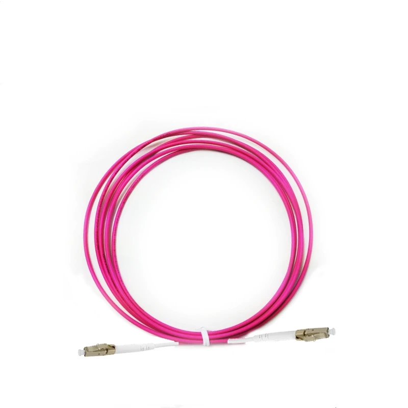 Cables de conexión de fibra óptica 10 Uds OM4 1M SX cable rojo/Voilet SC-ST SC-FC LC-SC LC-FC LC-ST FC-ST conector Simplex 2,0 3,0 puente - imagen 2