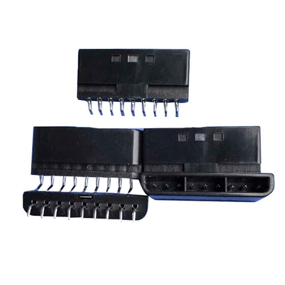 Conector macho de 9 pines Ranura de enchufe de juego de 90 grados para PS2 para accesorios playstation 2
