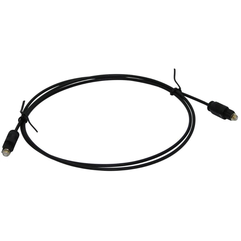 1 unids/lote nuevo 1m2mm Cable de fibra óptica de Audio Digital chapado en oro Cable Toslink SPDIF
