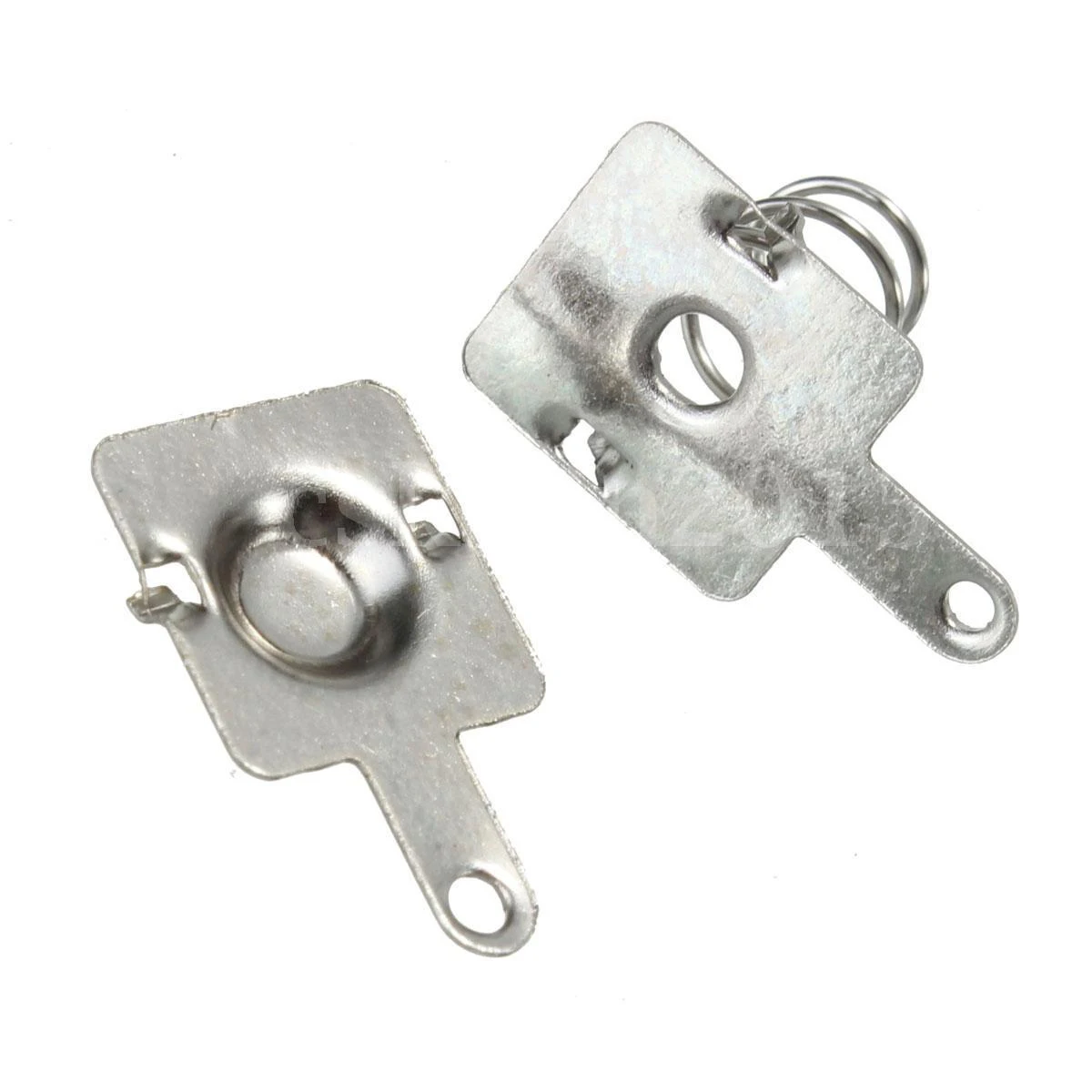 10 Pairs Silver Battery Spring Contact Plate Replacement 14.5 * 9mm For AA AAA Batteries