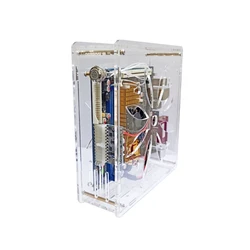Funda Mini-ITX Transparente HTPC para SSD de 2,5 pulgadas, 17x17 cm