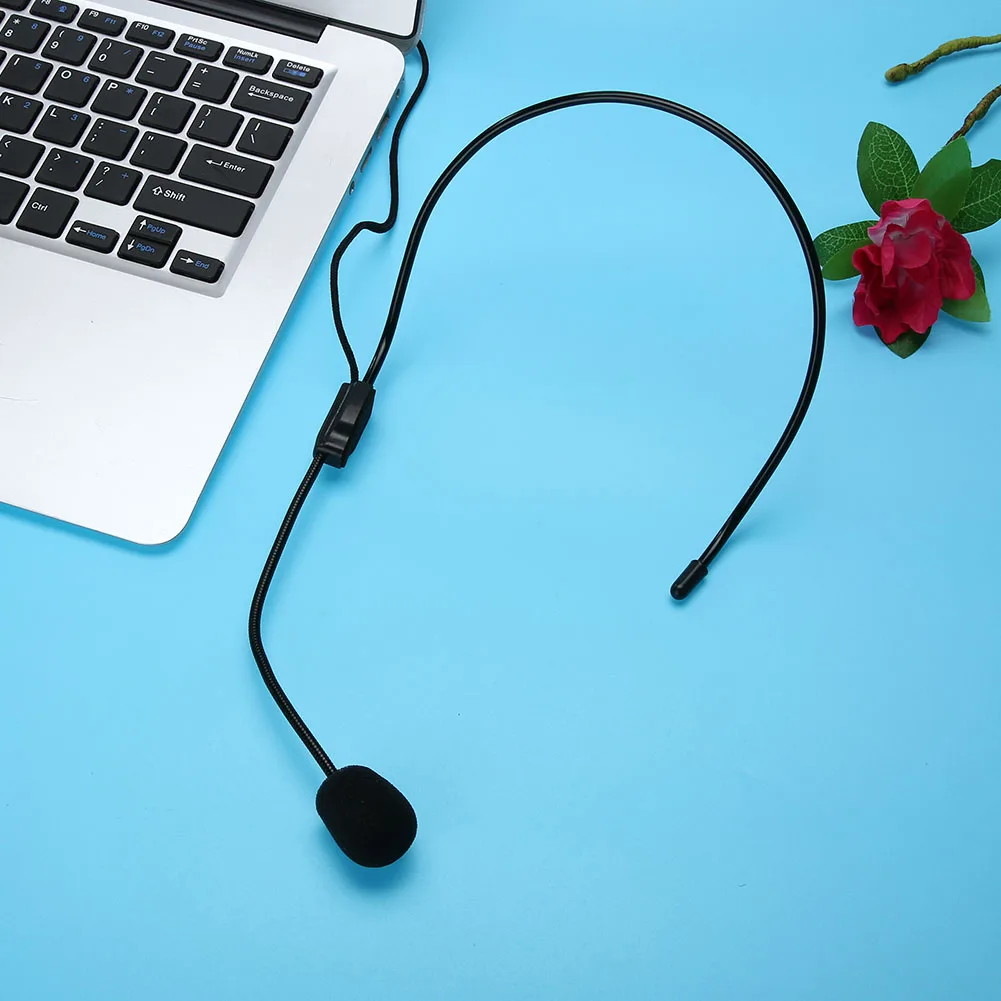 Mini micrófono de cabeza portátil, condensador ligero con conector de 3,5mm, manos libres para profesores, para enseñanza, guía turístico - imagen 5