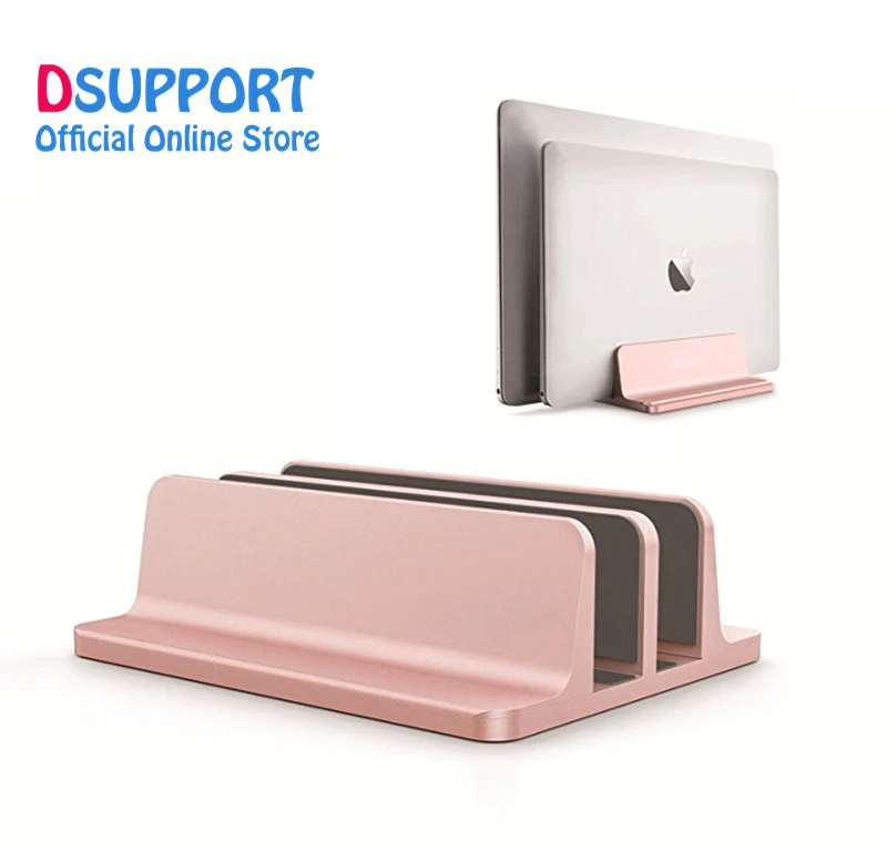 Soporte Vertical para ordenador portátil, diseño 2 en 1, soporte de ahorro de espacio para escritorio, traje de base ajustable de espesor para todos los MacBook/Superficie/Samsung - imagen 2