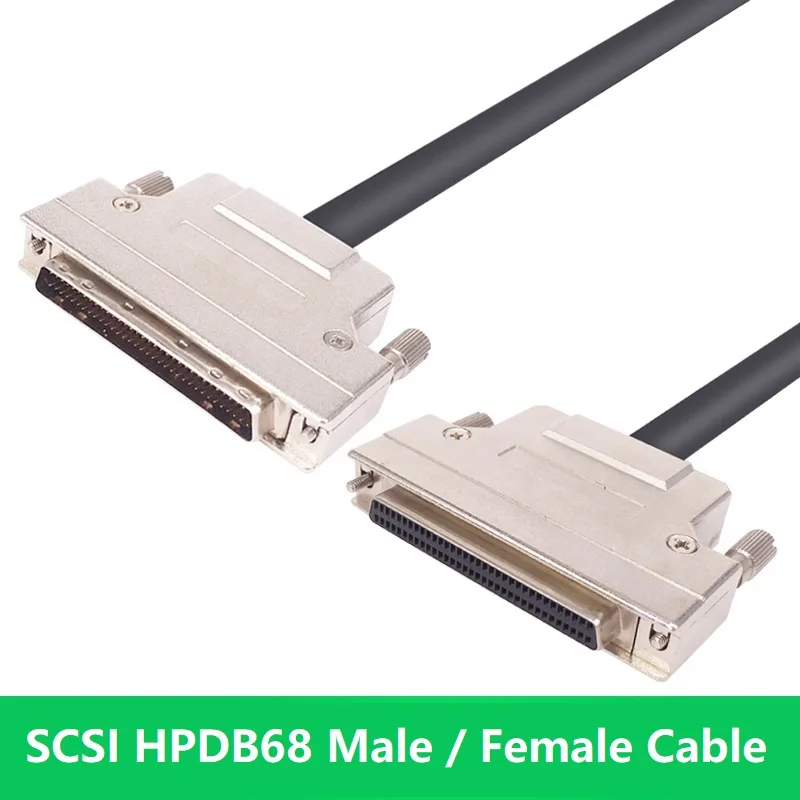 HPDB68 HPDB 68 Pin Cable SCSI macho a hembra F/F Cable de conexión directa 1m 2m 3m 5m