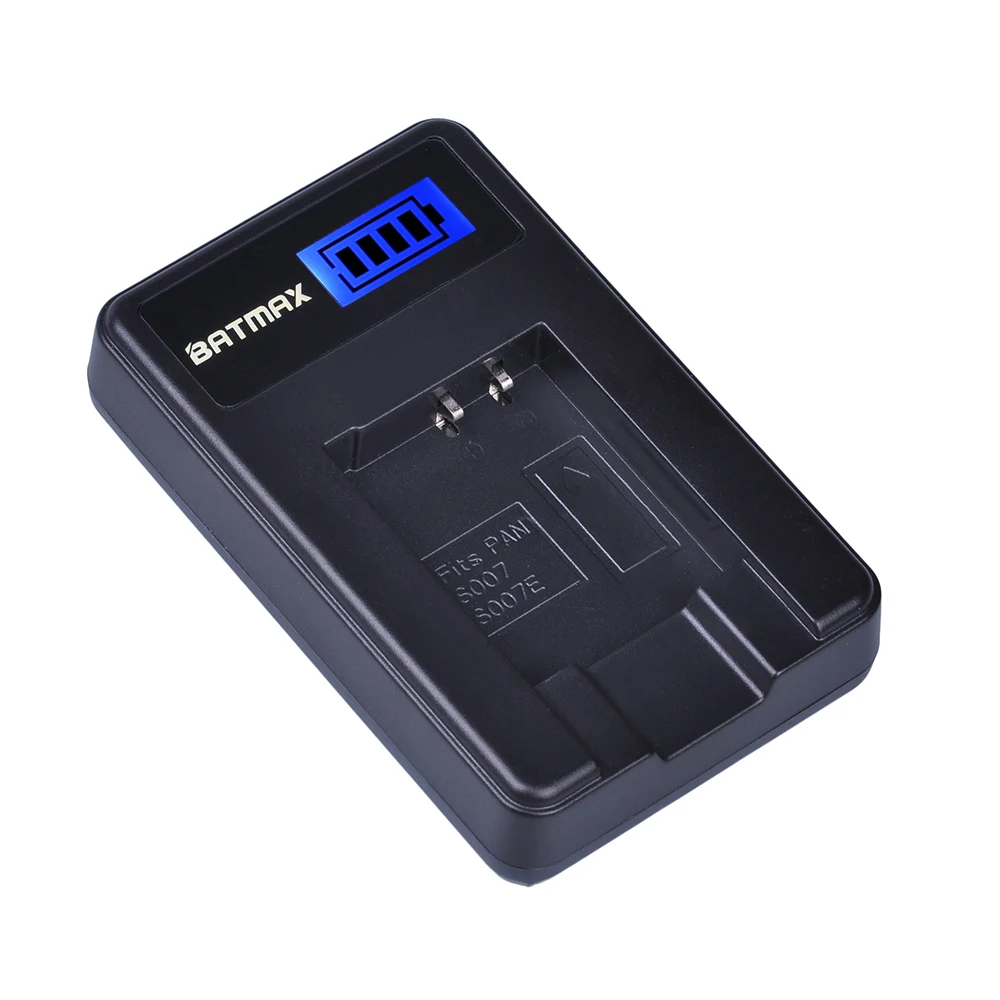 Batmax-cargador de batería USB, dispositivo con pantalla LCD, para Panasonic DMC TZ1 TZ2 TZ3 TZ4 TZ5 TZ50 TZ11 TZ15, CGA-S007 S007E S007 S007A - imagen 2
