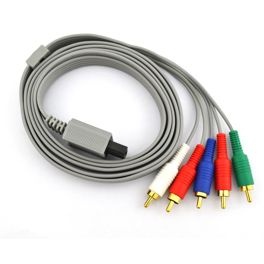 Cable componente de 1,8 m, 1080P, Cable de Audio y vídeo HDTV para consola Wii /Wii-U, Cable adaptador AV, línea 5RCA