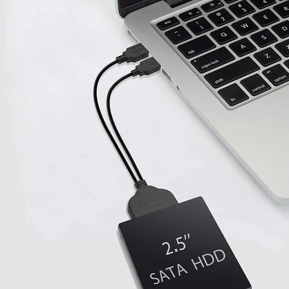 Cable adaptador USB 2,0 a SATA 7 + 15 Pin 22Pin para HDD disco duro de 2,5 ", gran oferta - imagen 3
