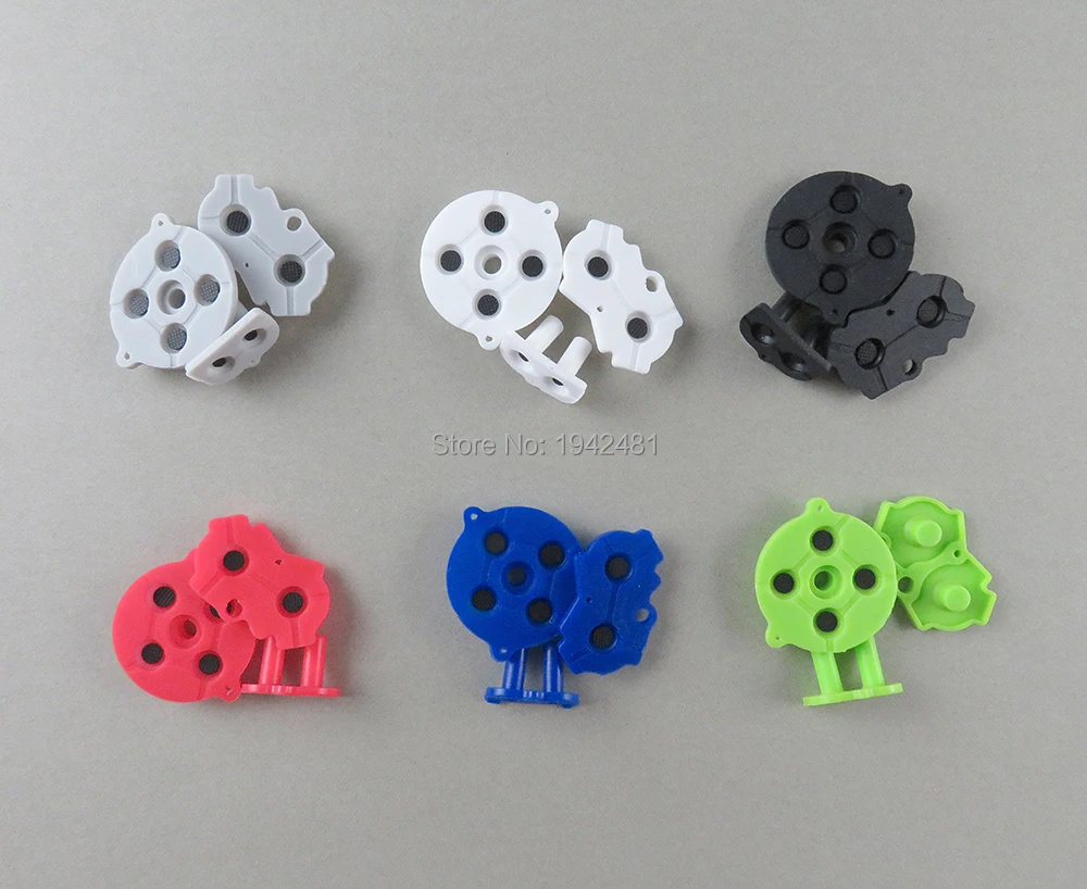 5 Juegos de alta calidad coloridos para Nintendo Game Boy Advance GBA botón almohadilla de goma de silicona conductora Select Start Dpad - imagen 5