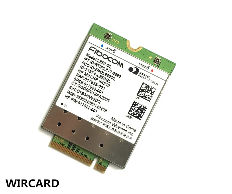 L850-GL HP LT4120 FDD-LTE, Tarjeta 4G, Módulo 4G, SPS #917823-001 para 430 440 G5 Notebook PC