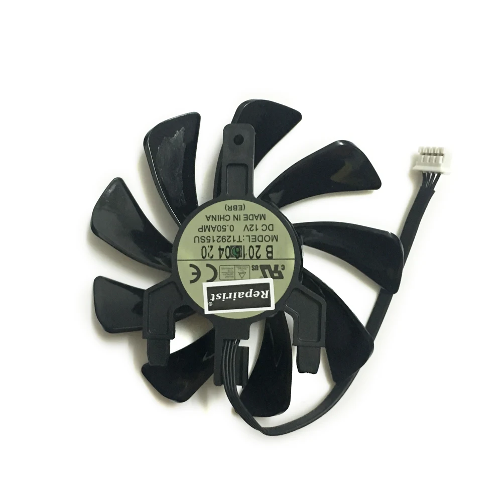 Sapphire RX 570 VGA GPU tarjetas gráficas enfriador, ventilador de tarjeta de vídeo, T129215SU, para Dell RTX 2060 OEM 06CTH3 6gb, para Sapphire RX570 ITX - imagen 5