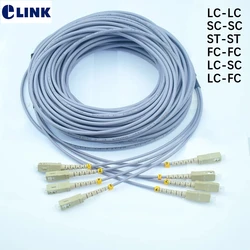 ELINK Cable de Fibra Óptica OM2 Multimodo SC-LC 4 Núcleos