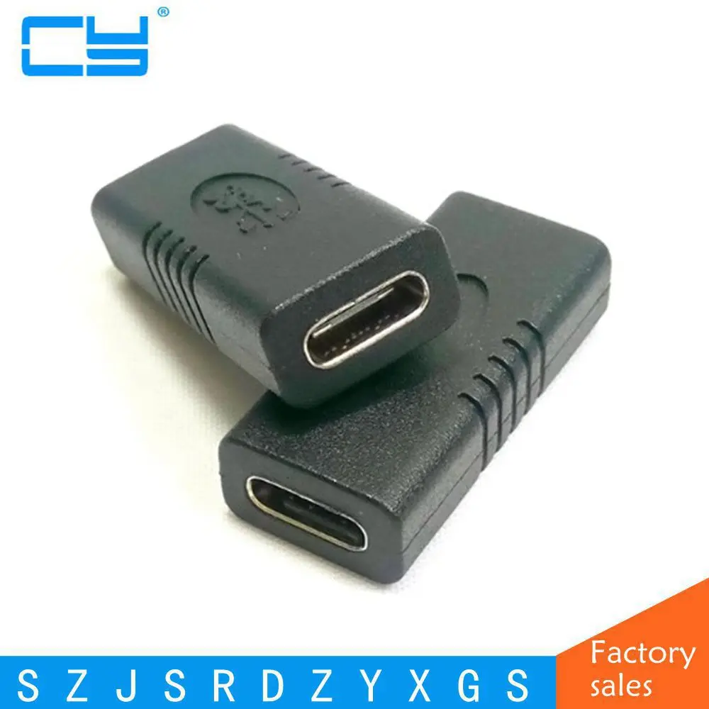 Adaptador de Cable USB 3,1 tipo C hembra a hembra, Cable de extensión de carga de datos USB-C tipo C para teléfono HUAWEI Chromebook LeTV HY1388 - imagen 2
