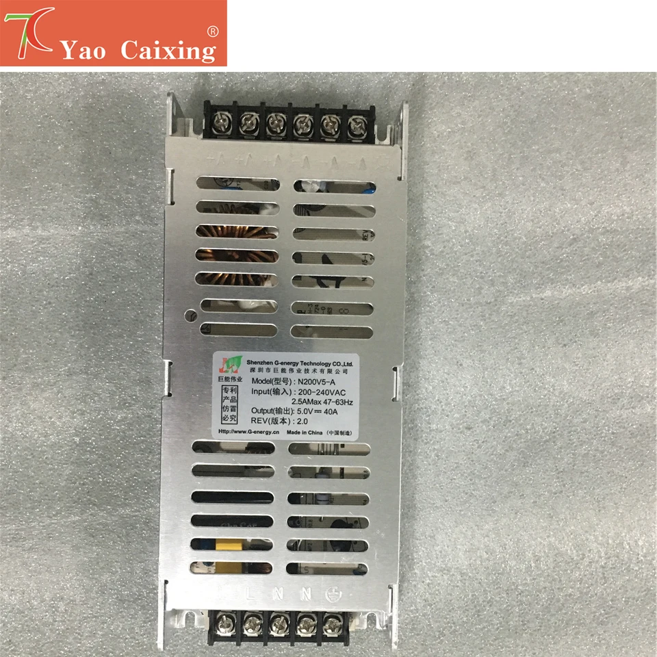 Fuente de alimentación con interruptor de 220v-5v40a200w, control de fuente de alimentación G-energy p2 p2.5 p3 p4 p5 p6 p8 p10 rgb, pantalla de panel led de matriz de puntos - imagen 5