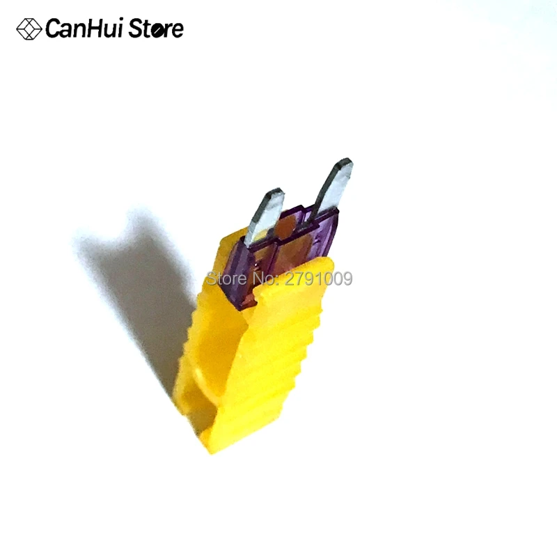 Extractor de fusibles de cuchilla para coche, herramienta de Clip de fusible para automóvil, soporte de fusibles amarillo, Clip pequeño y mediano, 2 piezas - imagen 3