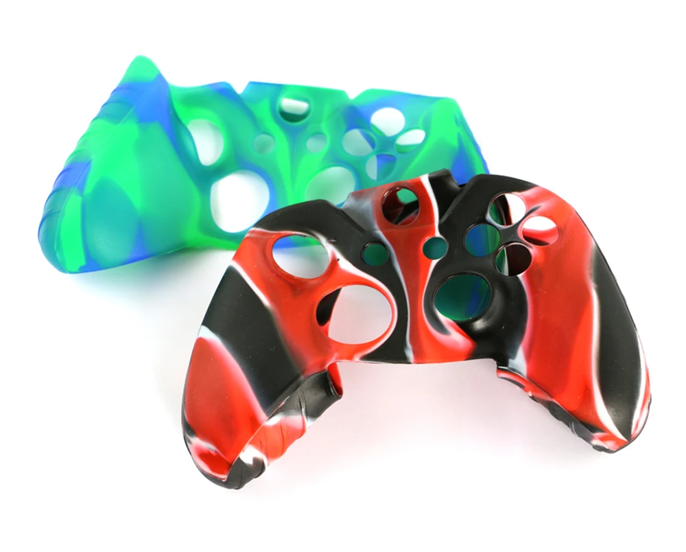 1 Uds funda de silicona de camuflaje para controlador de juegos Microsoft Xbox One piel protectora Cver para XboxOne - imagen 5