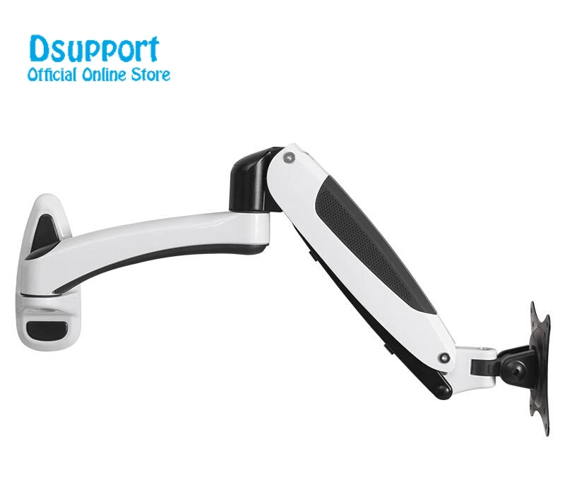 Resorte Gas Aluminio Montaje Pared TV Soporte Monitor LCD 15-27 Pulgadas Altura Ajustable 360° GM112W - imagen 4