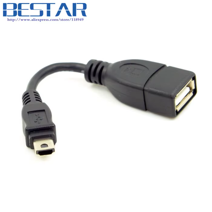 Cable USB 2.0 OTG Mini A Macho a Hembra para Handycam y PDA - imagen 3