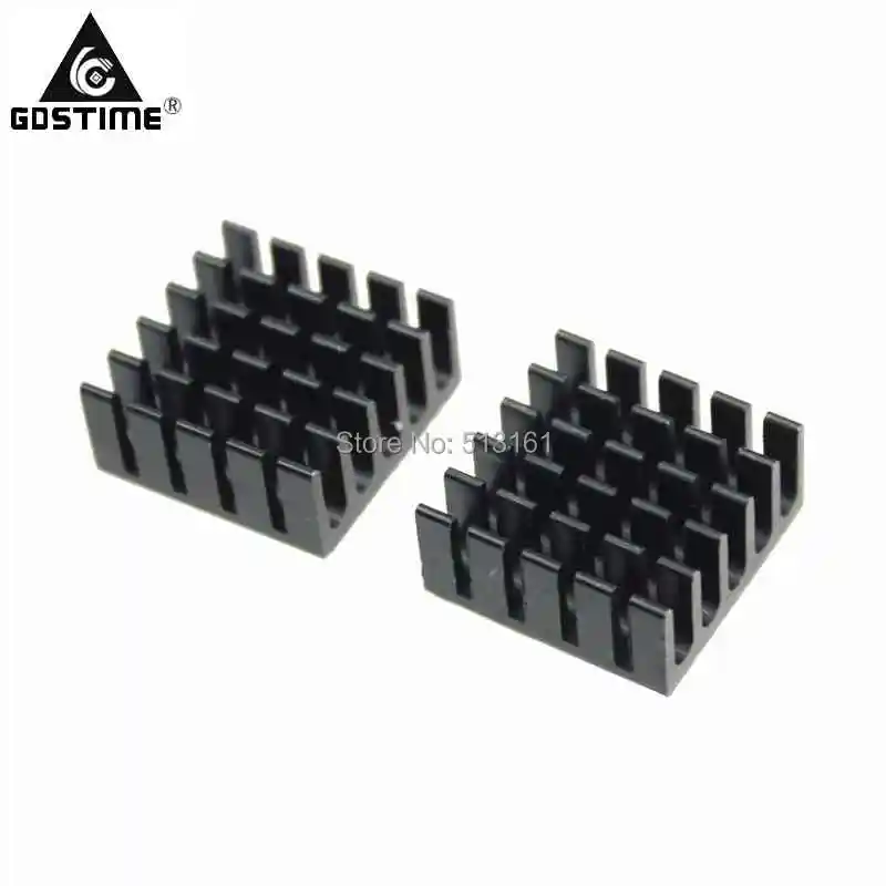 22x22x10mm heatsink black