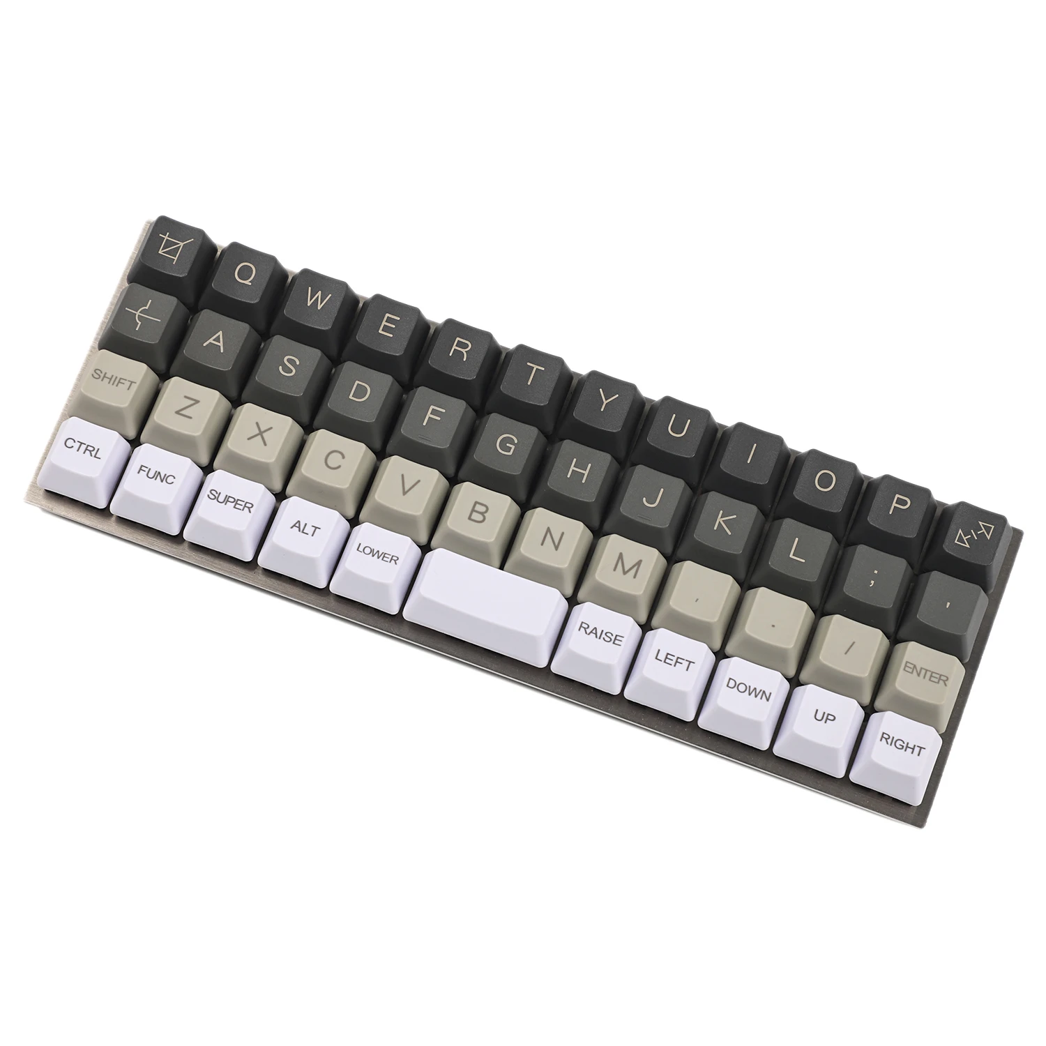 YMDK-Planck Niu40 Preonic 40% teclas, blanco, gris, negro, gradiente, blanco puro, grabado con láser, OEM, 1,5mm de espesor, PBT - imagen 4