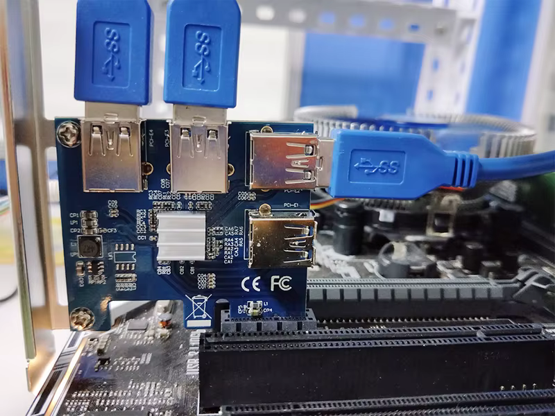 Tarjeta Expansión PCI Express USB 3.0 - 4 puertos vertical - imagen 4