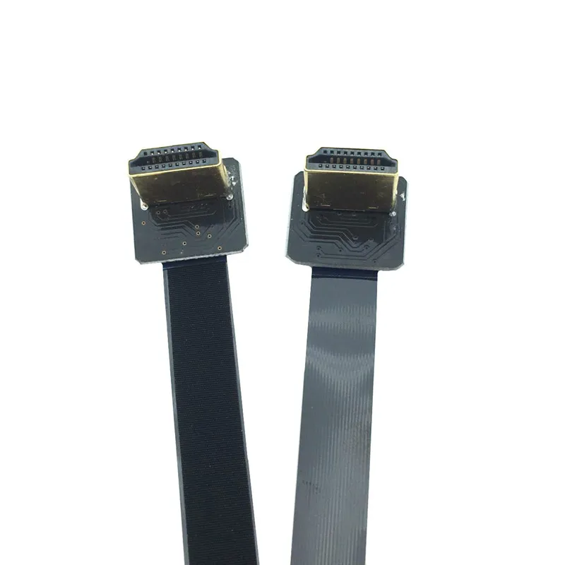 Cable adaptador FPV en ángulo de 90 grados hacia arriba, cinta FPC de 5cm-80cm, Cable plano HDTV, paso de 20 pines para fotografía aérea multicóptero - imagen 3