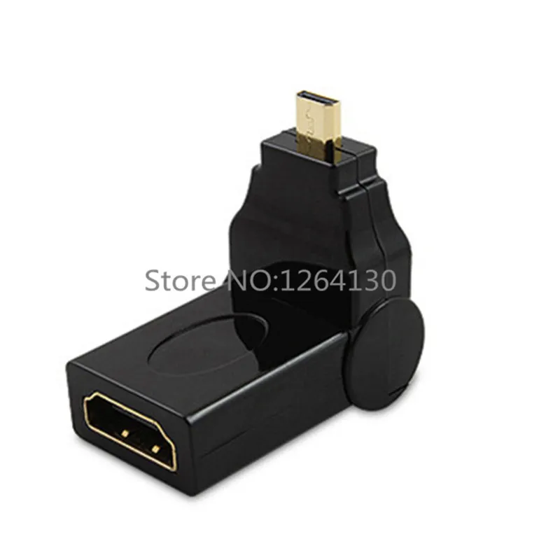 Micro HDHI macho a HDMI hembra 180/360 grados de rotación 90 Cable convertidor adaptador de ángulo recto para ASUS Tablet PC y otros - imagen 3