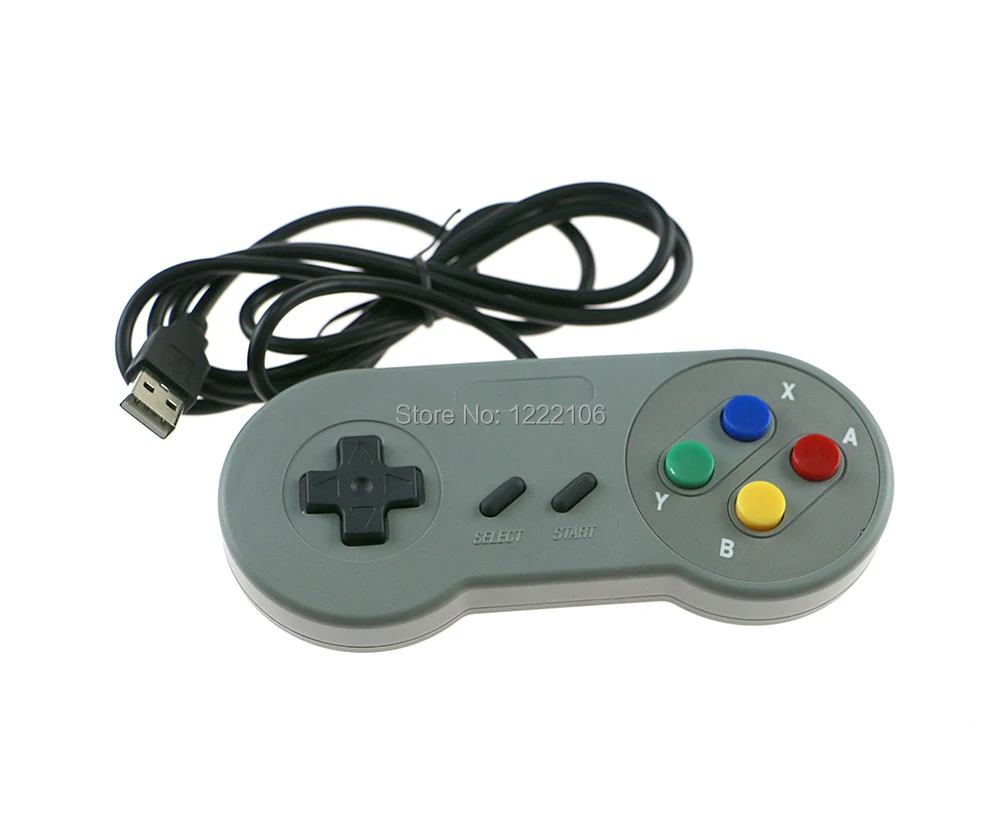 2 uds Retro Super para Nintendo SNES controlador USB para PC para controladores MAC sellado - imagen 3