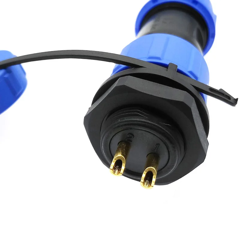 SP1710 SP1712 conector impermeable enchufe de tuerca trasera ip68 conectores de 2 pines sp17 3 pines 4 pines 5 pines 7 pines 9 pines - imagen 3