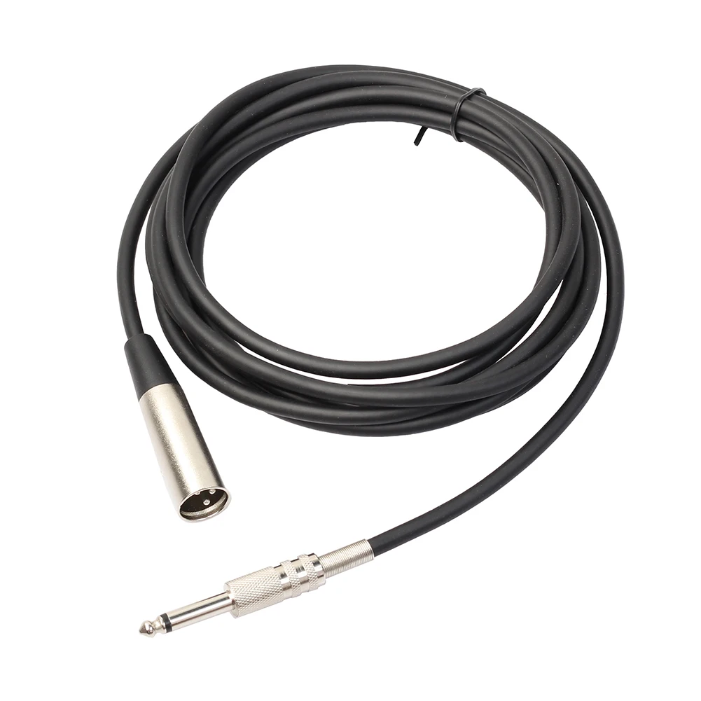 Cable Audio XLR Macho 3 Pines a Jack 6,35 mm – Negro - imagen 2
