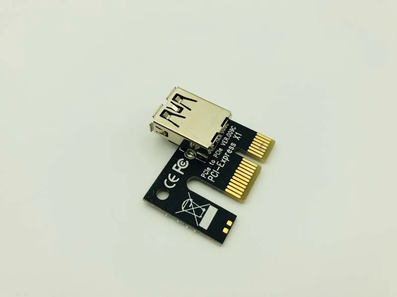 Tarjeta adaptadora SATA PCI-E Express, 3 en 1, 4 pines, 6 pines, color negro, 1x, 4x, 8x, 16x, USB 3,0, para minería de Bitcoin, 12 unidades - imagen 5