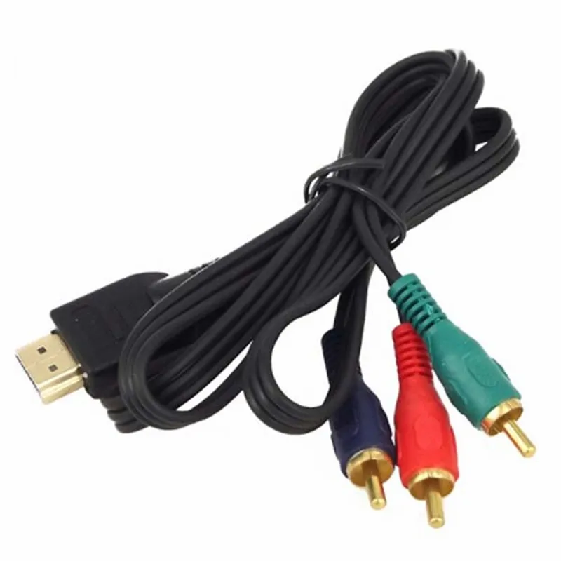 Convertidor de Audio y vídeo de 3 pies compatible con HDMI, Cable adaptador AV DV de alta calidad, M macho a 3 RCA M - imagen 3