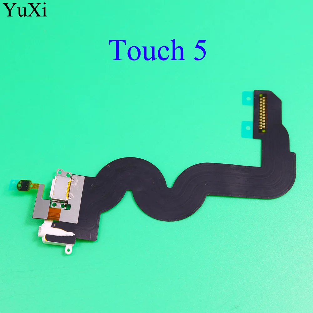 YuXi-cargador USB con puerto de carga, Conector de Audio flexible para auriculares iPod Touch5 de 5. ª generación, Cable flexible con botón de inicio, nuevo - imagen 3