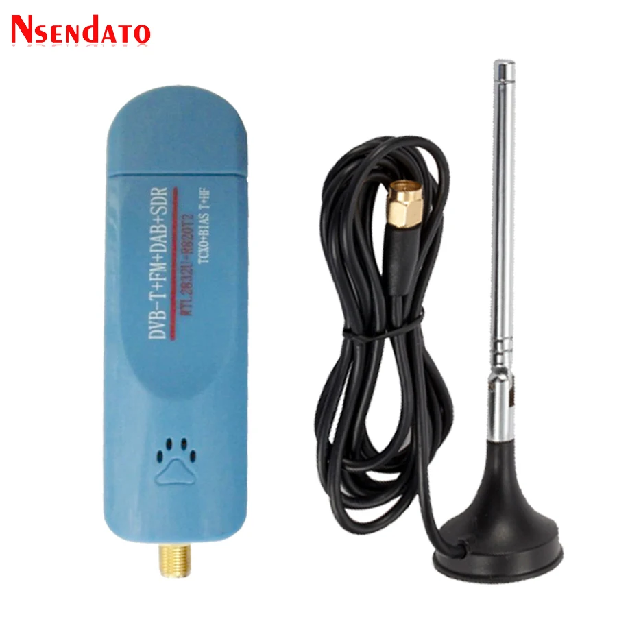 Digital USB 2,0 RTL SDR Smart DVB-T TV Stick SDR + DVB-T + DAB + FM RTL2832U R860 500KHz-1,7 GHz SDR TV sintonizador receptor con antena