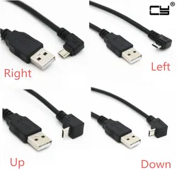 Cable Micro USB 90 Grados Macho para Tableta - Carga y Datos