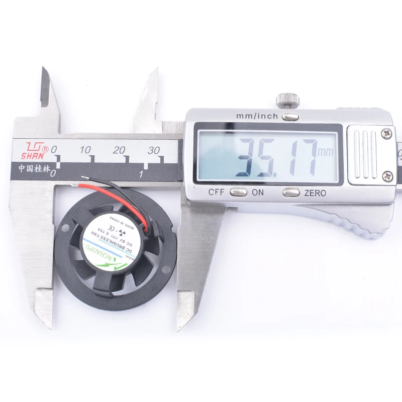 ANCHAOPU-ventilador de refrigeración para coche y motocicleta, luz led original, 6V, 9V, 12V, orificio de montaje de 32mm de diámetro, 35mm, nuevo - imagen 4