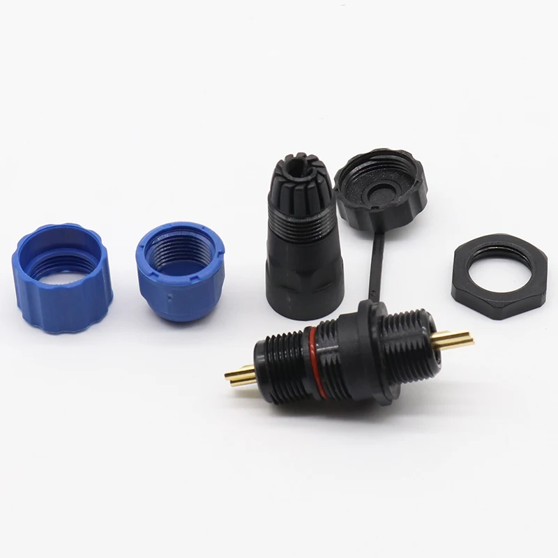 Conector impermeable de 2 pines SD13 de 13mm, conectores de cable de alimentación, conectores de cable, conectores automotrices, enchufe y enchufe, IP68 - imagen 4