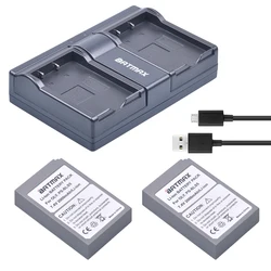 Batmax Batería Olympus BLS-5 USB Doble para E-M10