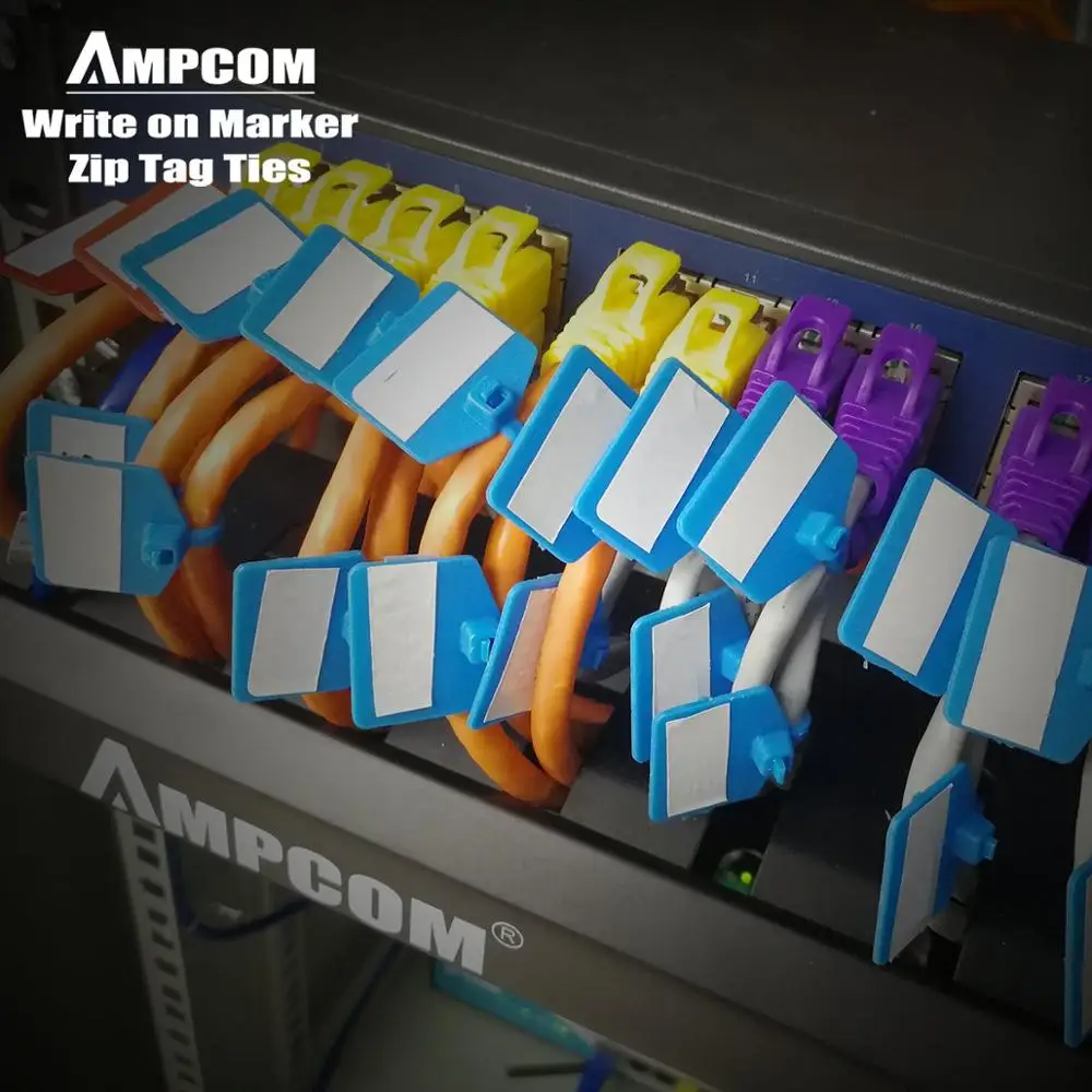 AMPCOM Etiquetas nylon para cables - Identificacion y Autobloqueo - imagen 4